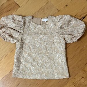 Endless Rose Beige Floral Blouse